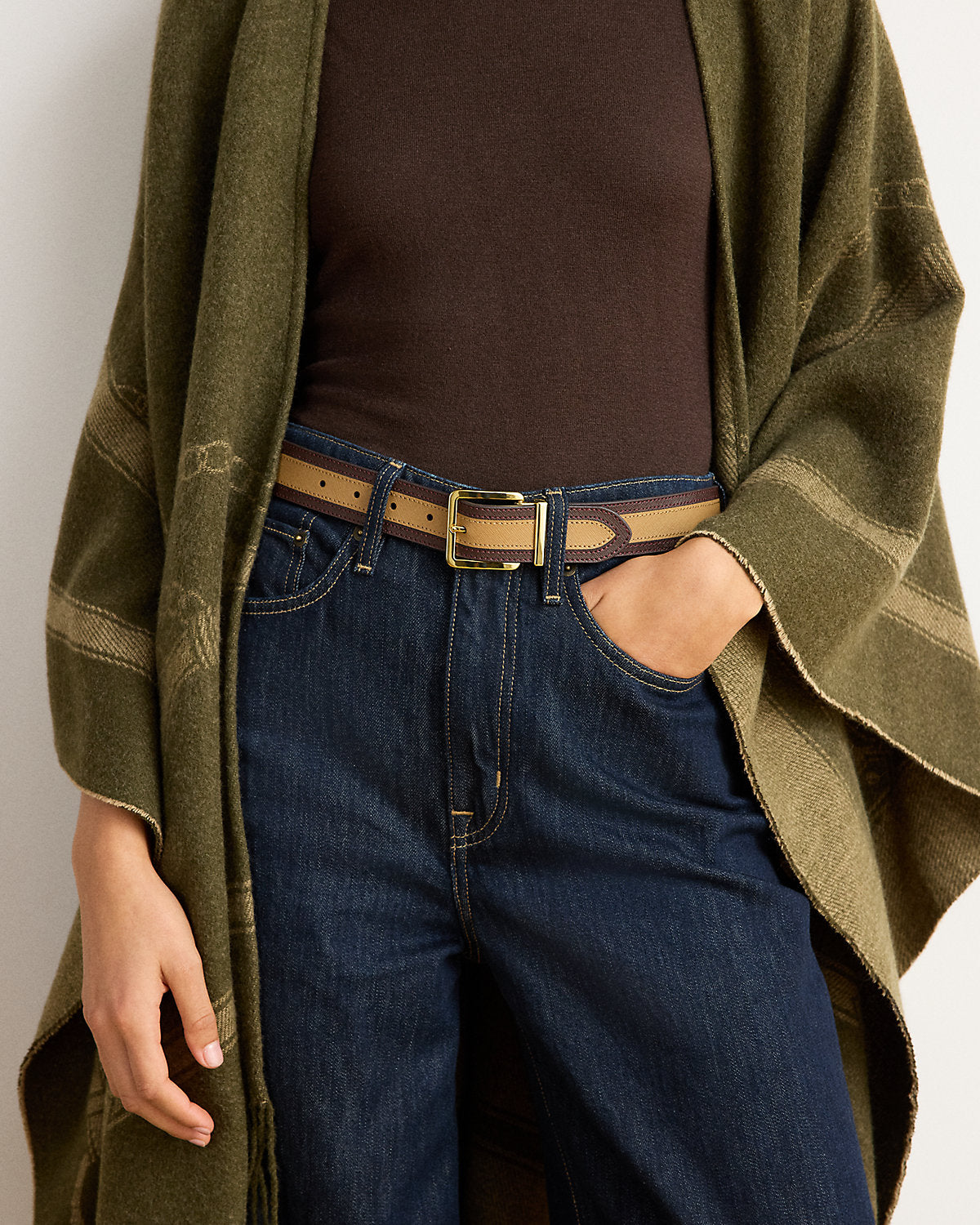Two-Tone Reversible Crosshatch Belt