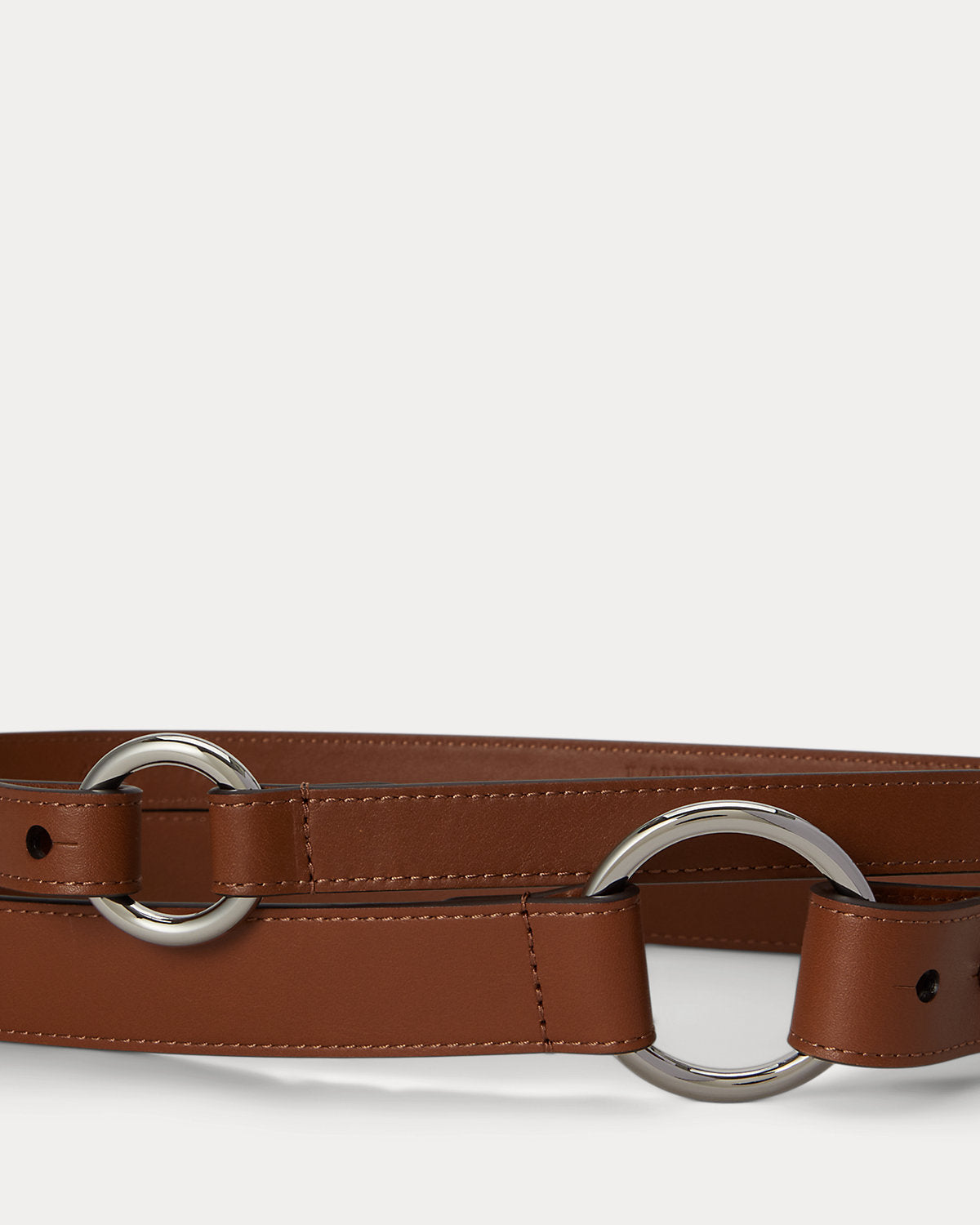 Leather O-Ring Stacked Wide Belt