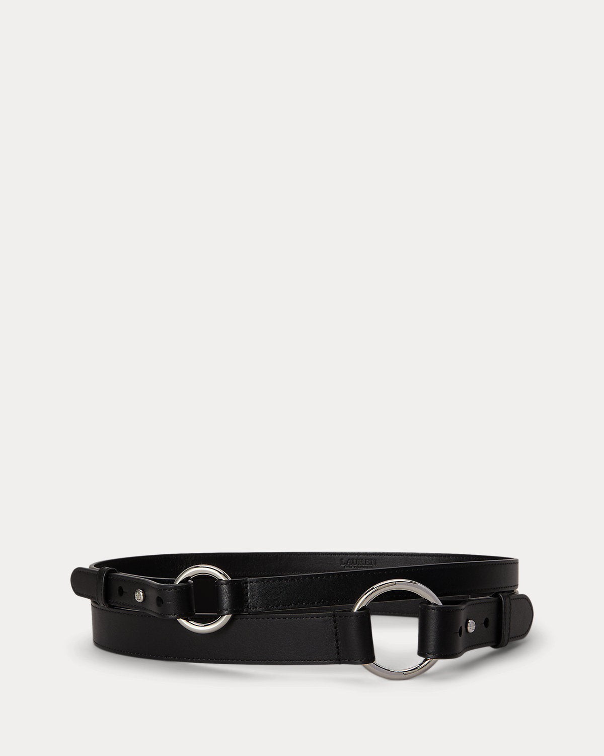 Leather O-Ring Stacked Wide Belt