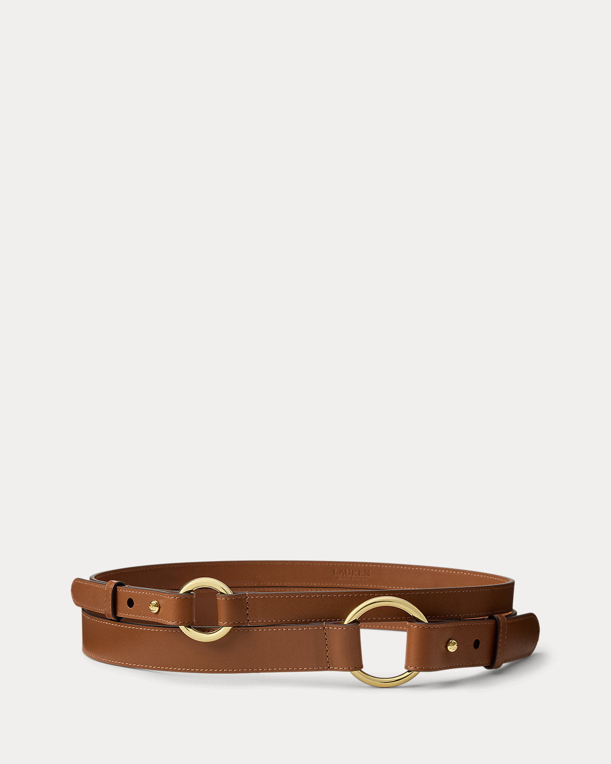 Leather O-Ring Stacked Wide Belt