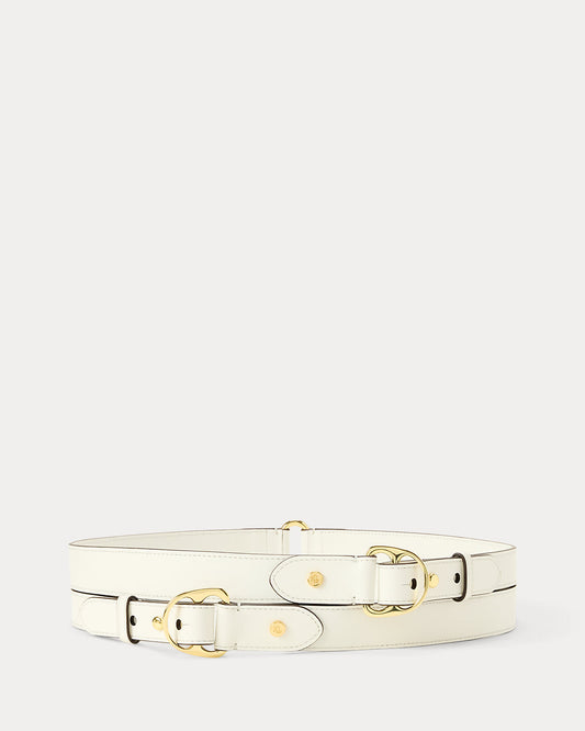Leather Equestrian Double-Wrap Belt