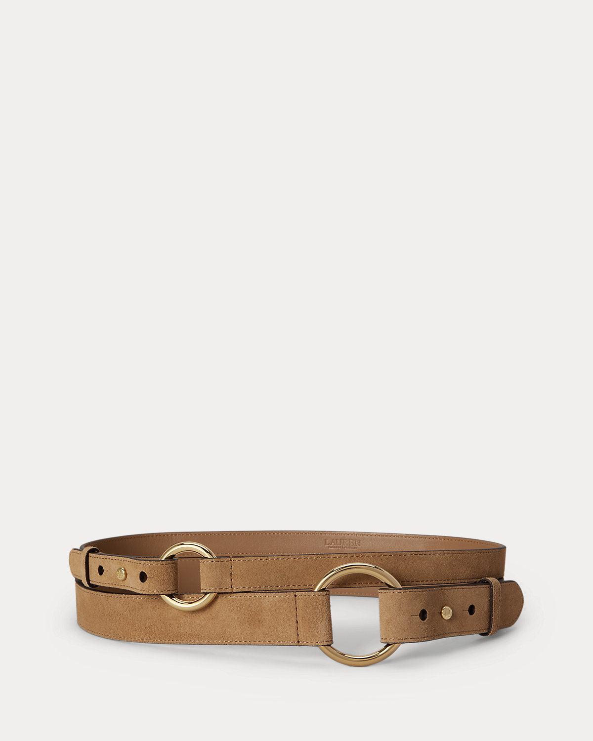 Suede O-Ring Stacked Wide Belt