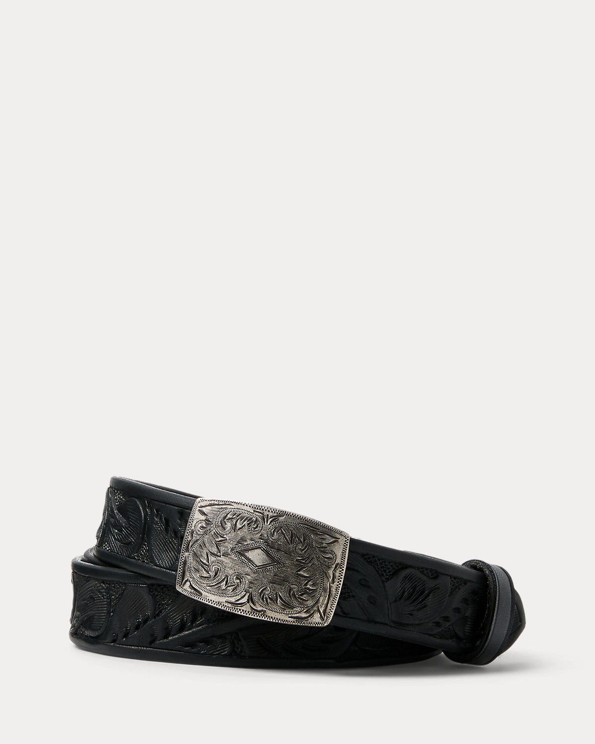 Hand-Tooled Leather Belt