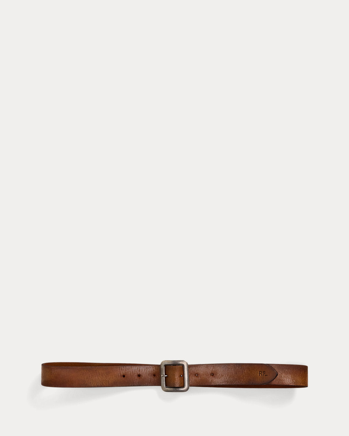 Hand-Burnished Leather Belt