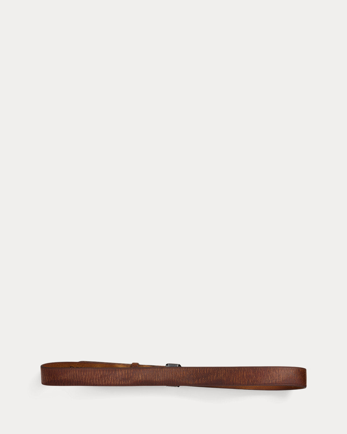 Slider-Buckle Leather Belt