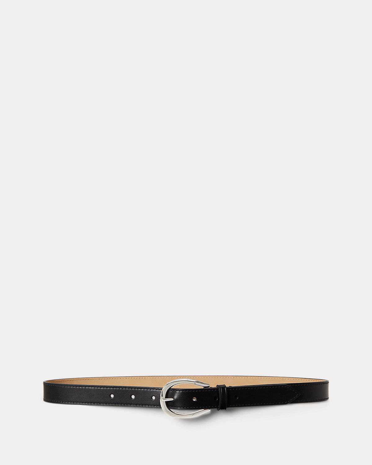 Stirrup-Buckle Leather Belt