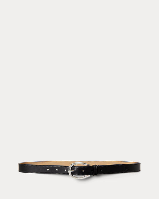 Stirrup-Buckle Leather Belt