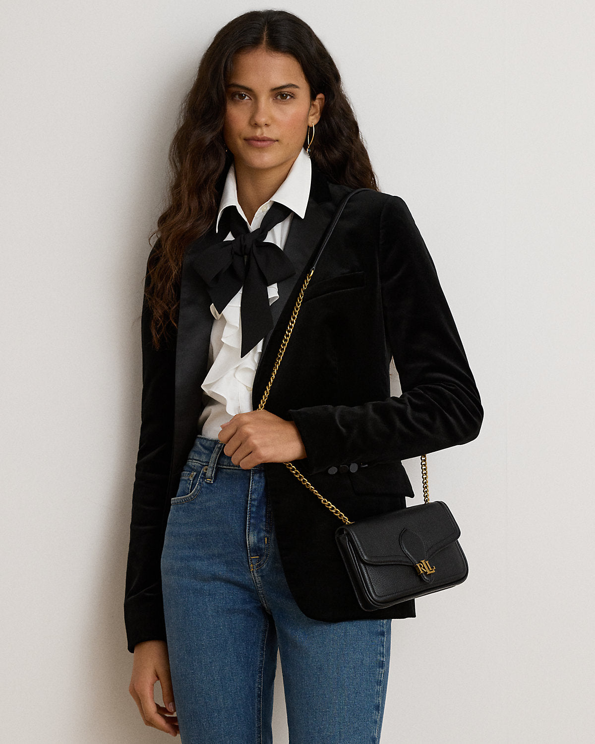 Pebbled Leather Bradley Crossbody Wallet