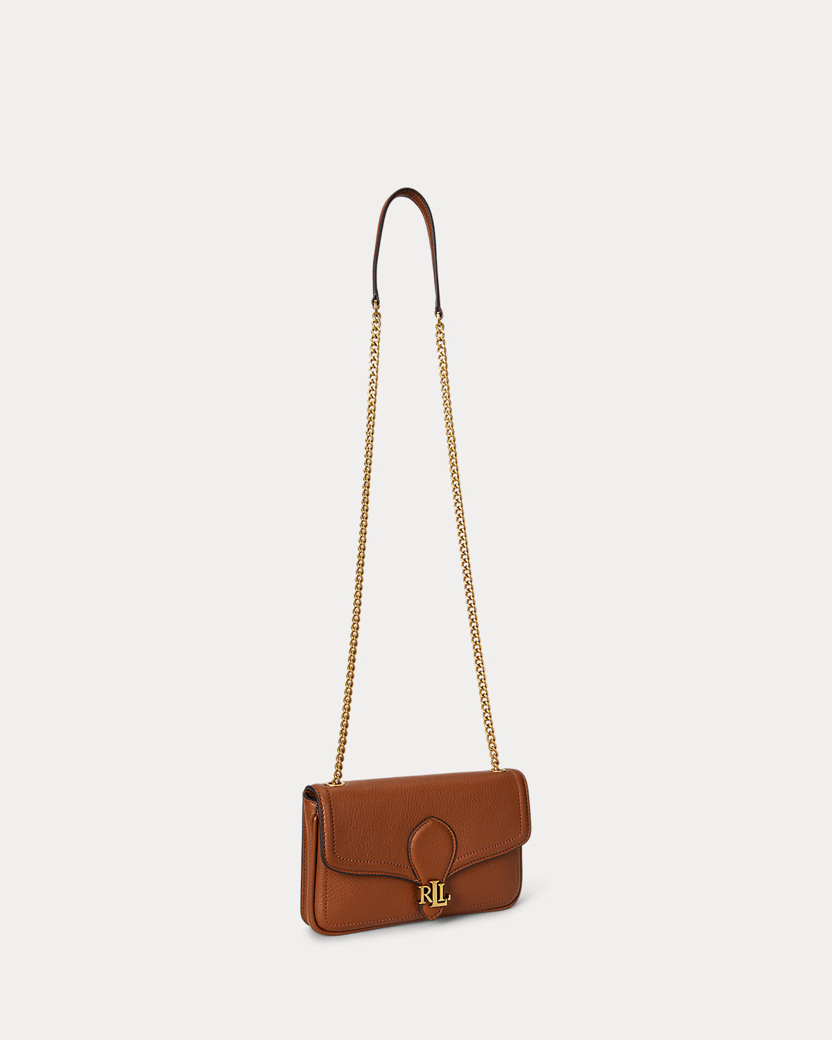 Pebbled Leather Bradley Crossbody Wallet