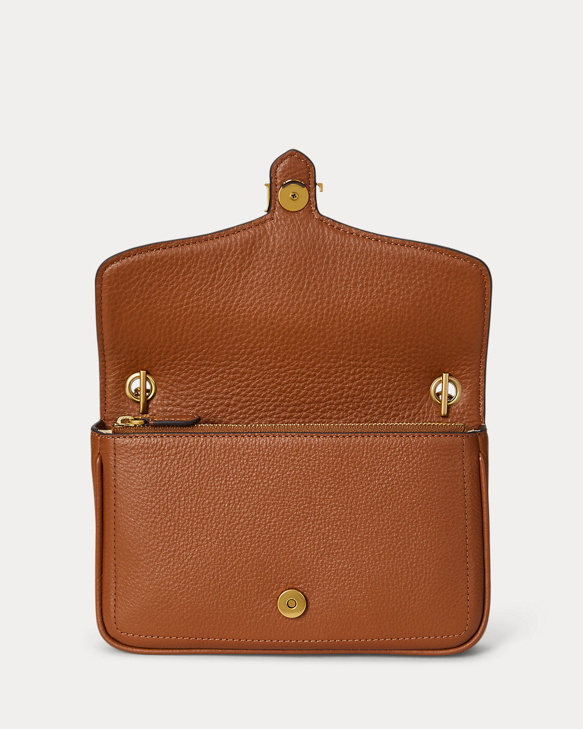 Pebbled Leather Bradley Crossbody Wallet