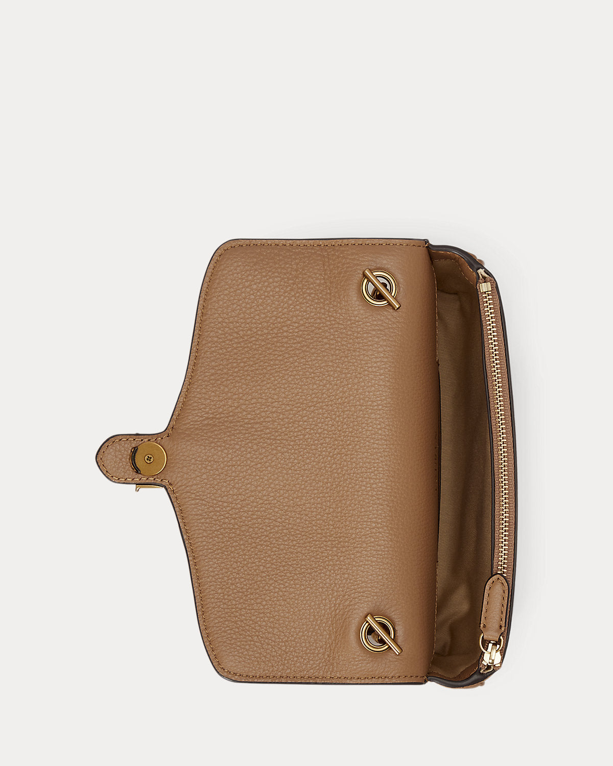 Pebbled Leather Bradley Crossbody Wallet