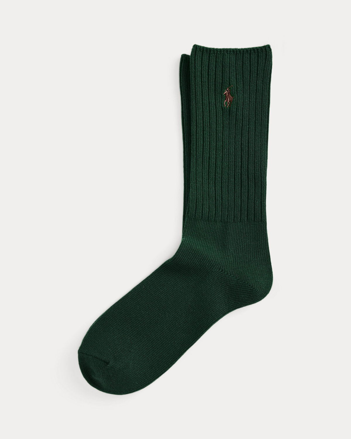 Signature Pony Cotton-Blend Crew Socks