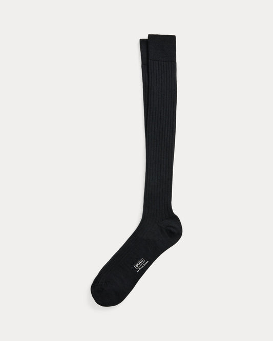 Ribbed Wool-Blend Over-the-Calf Socks