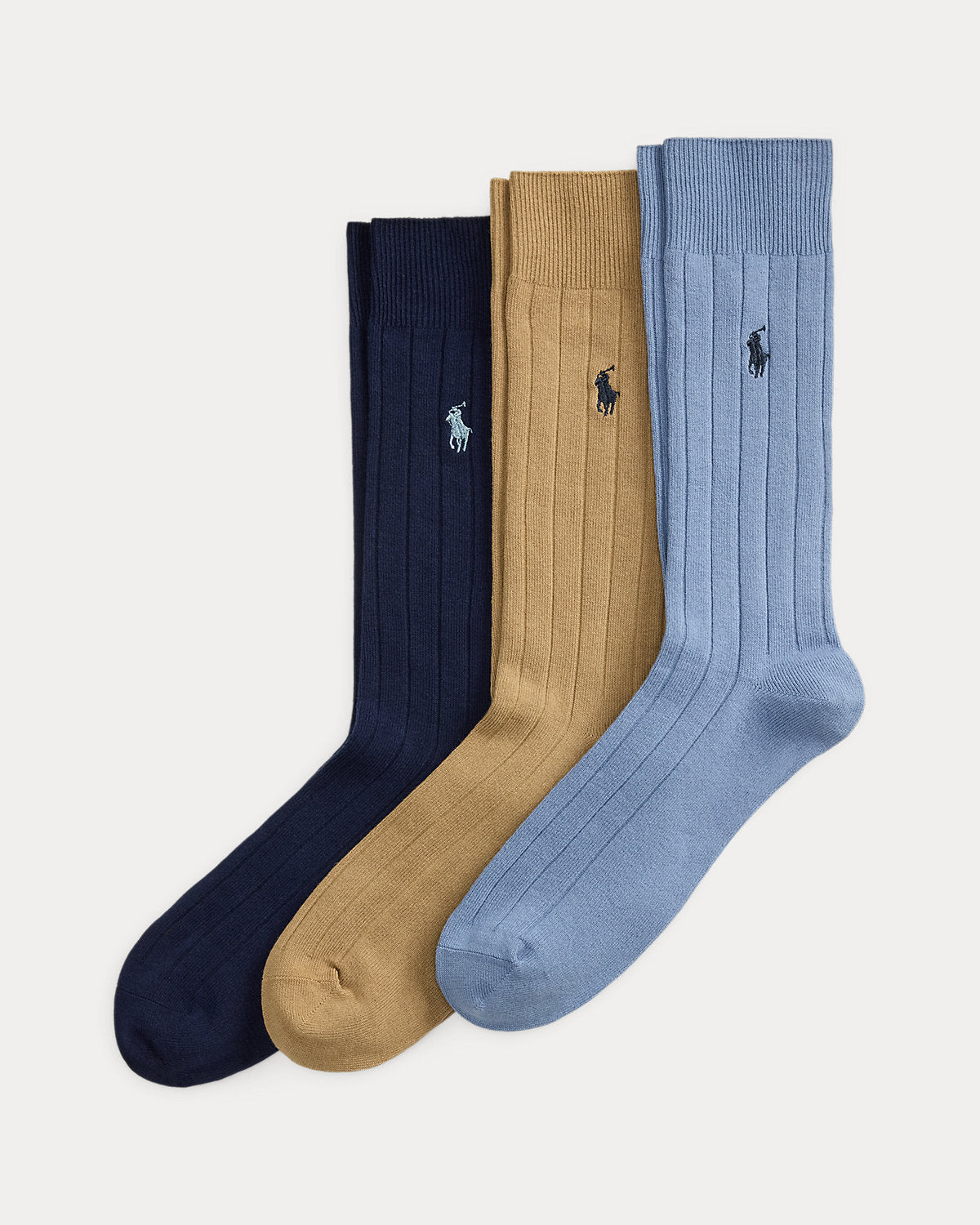 Ribbed Cotton-Blend Trouser Sock 3-Pack