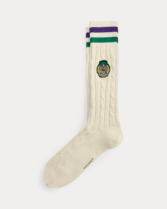 Cable-Knit Cricket Crew Socks