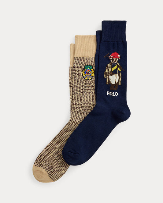 Bear & Crest Trouser Sock 2-Pack