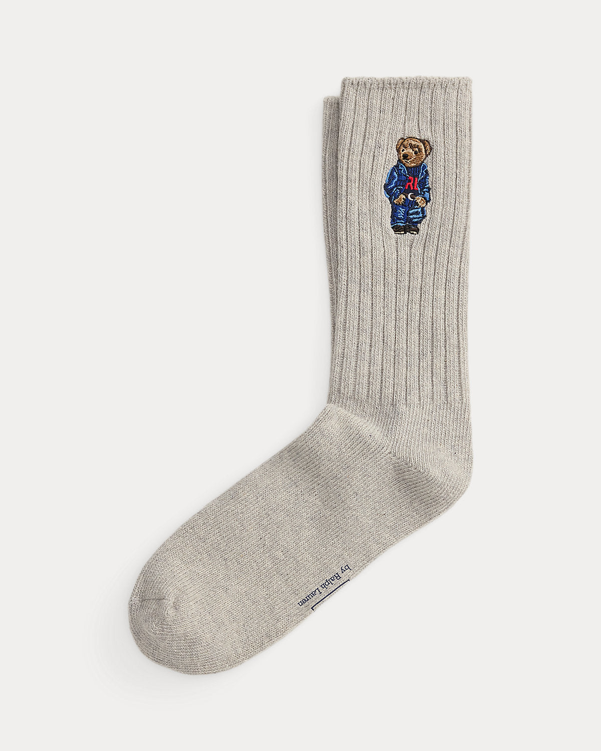 Bear Cotton-Blend Crew Socks