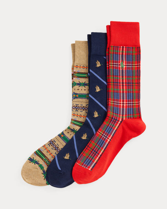 Patterned Trouser Sock 3-Pack