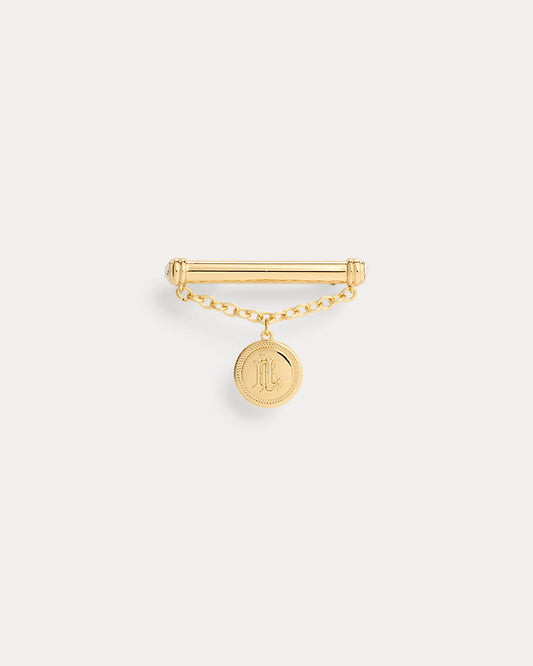 Gold-Plated Crest-Charm Pin