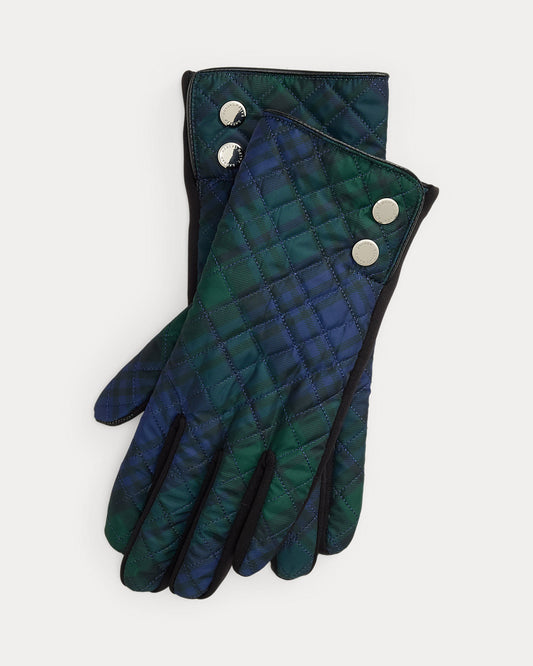 Black Watch Diamond-Quilted Tech Gloves