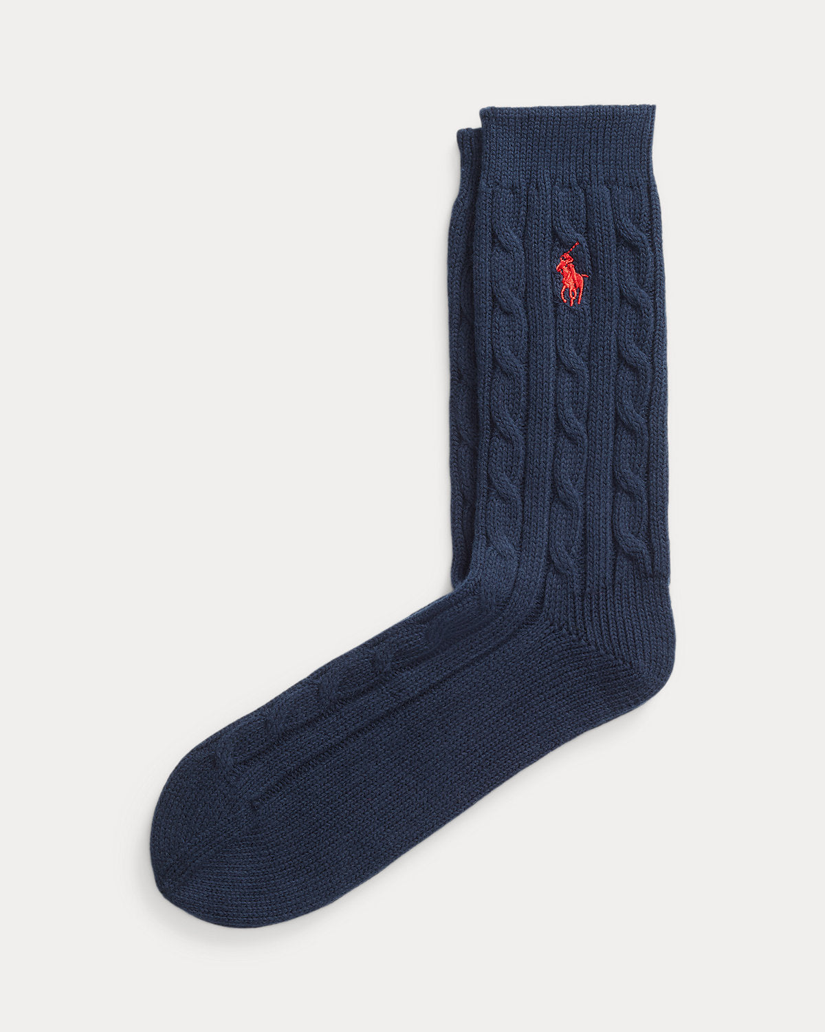 Cable-Knit Crew Socks