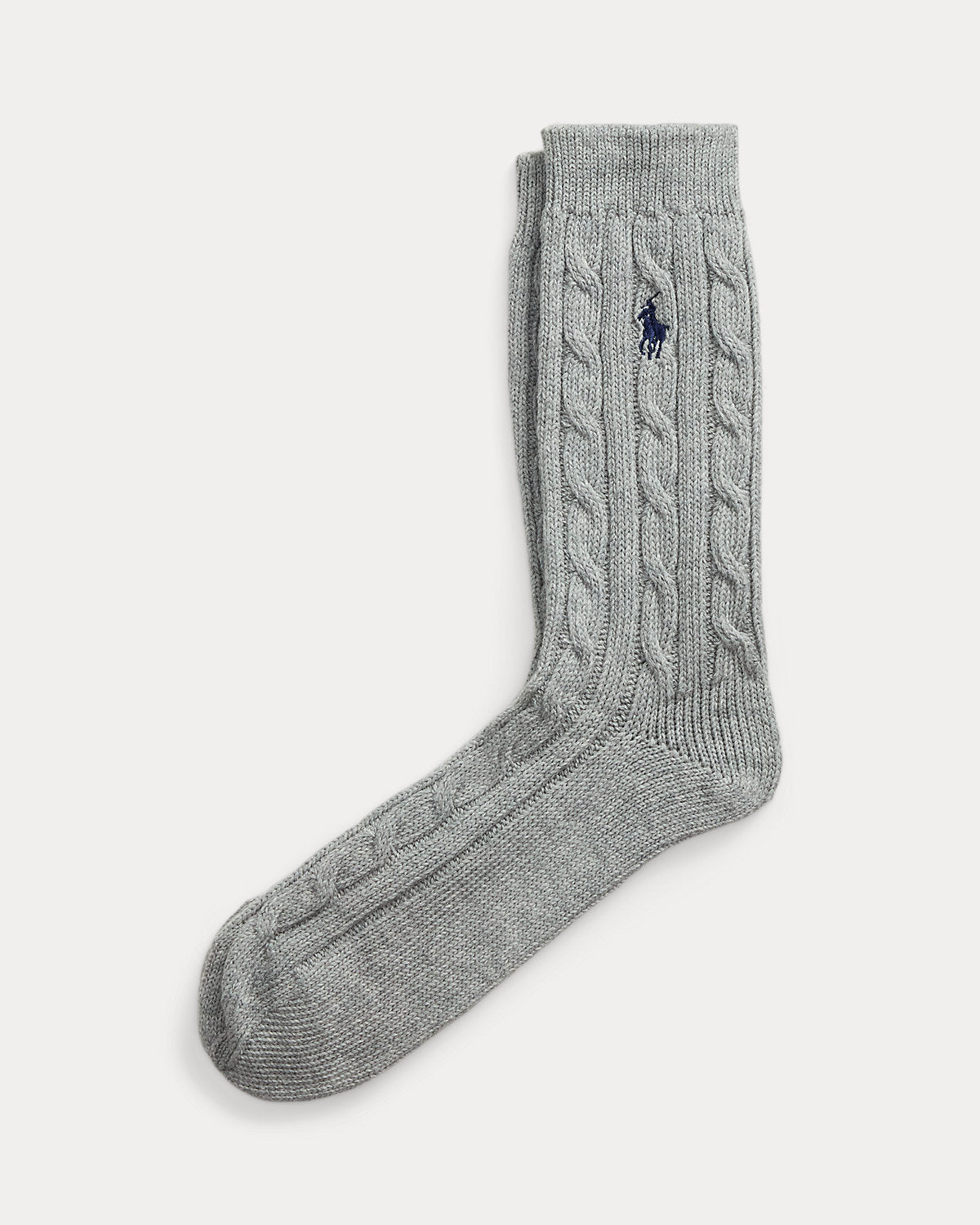 Cable-Knit Crew Socks