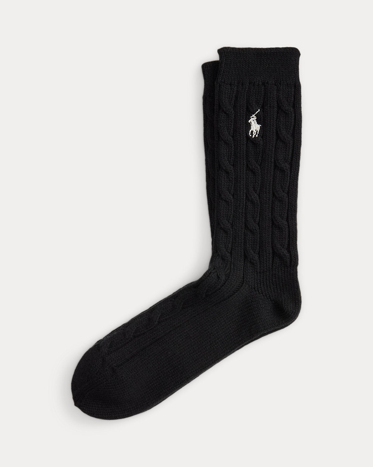 Cable-Knit Crew Socks