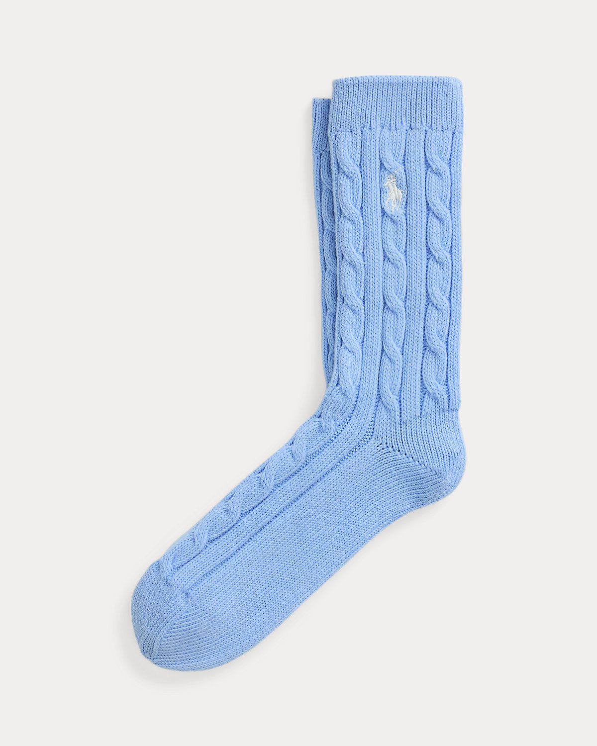 Cable-Knit Crew Socks