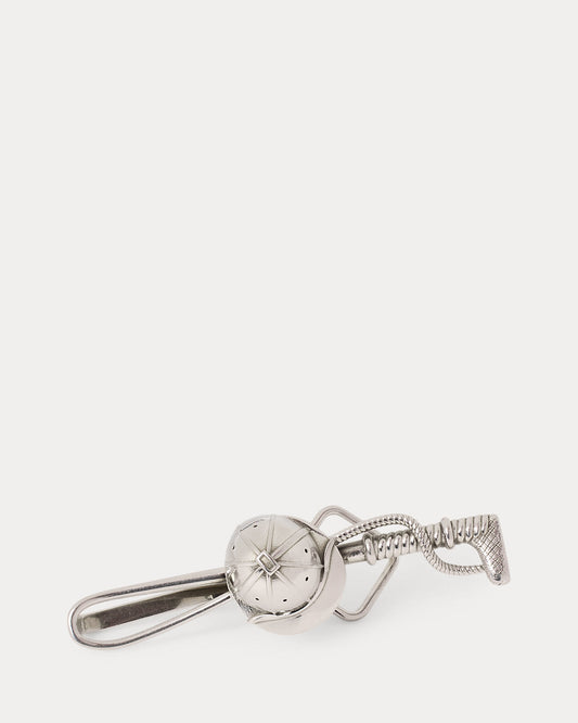 Sterling Silver Polo Helmet Tie Bar