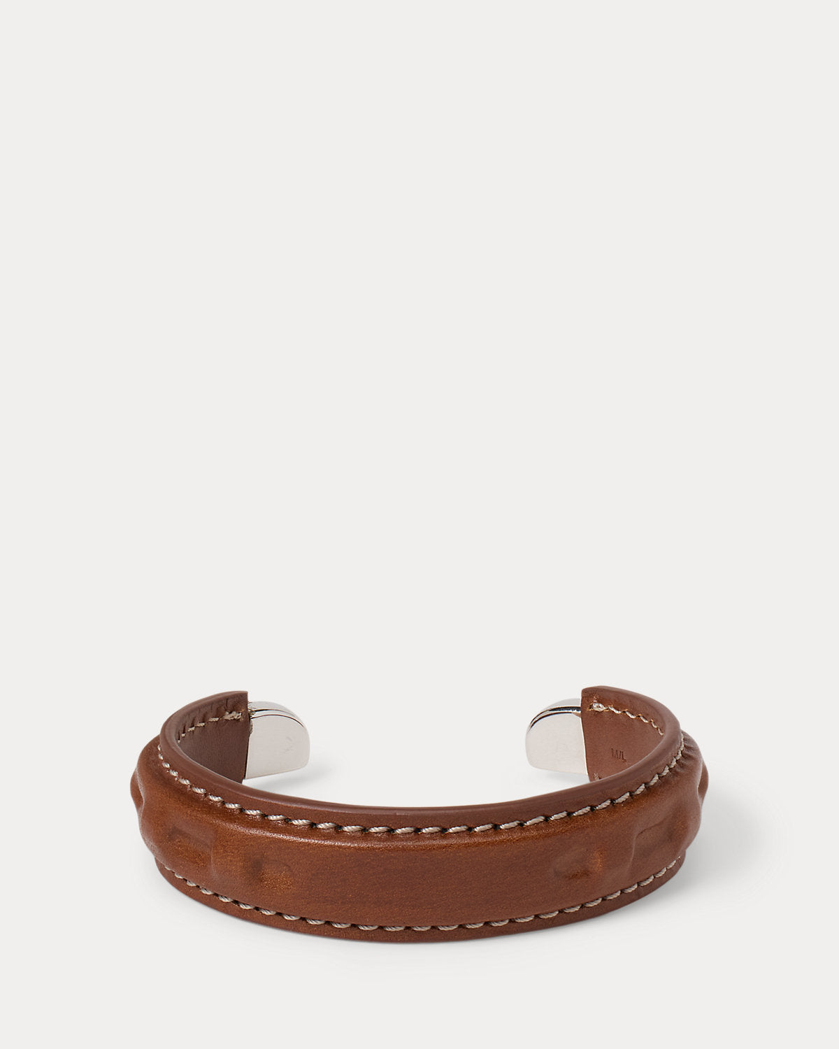 Calfskin-Wrapped Sterling Silver Cuff