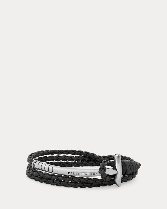 Triple-Wrap Leather Mallet Bracelet