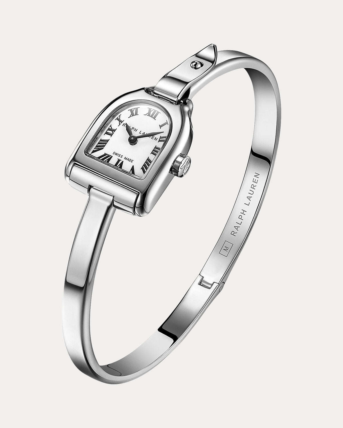 Mini Steel Watch with Bangle Bracelet