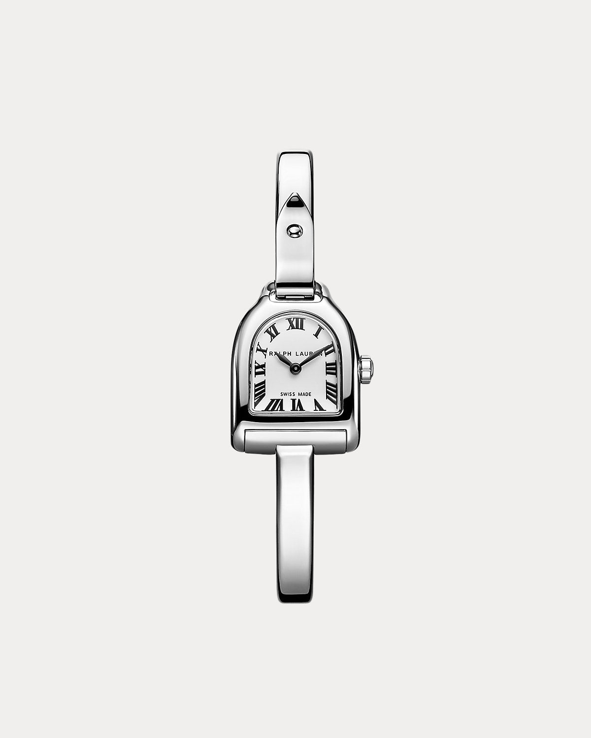 Mini Steel Watch with Bangle Bracelet