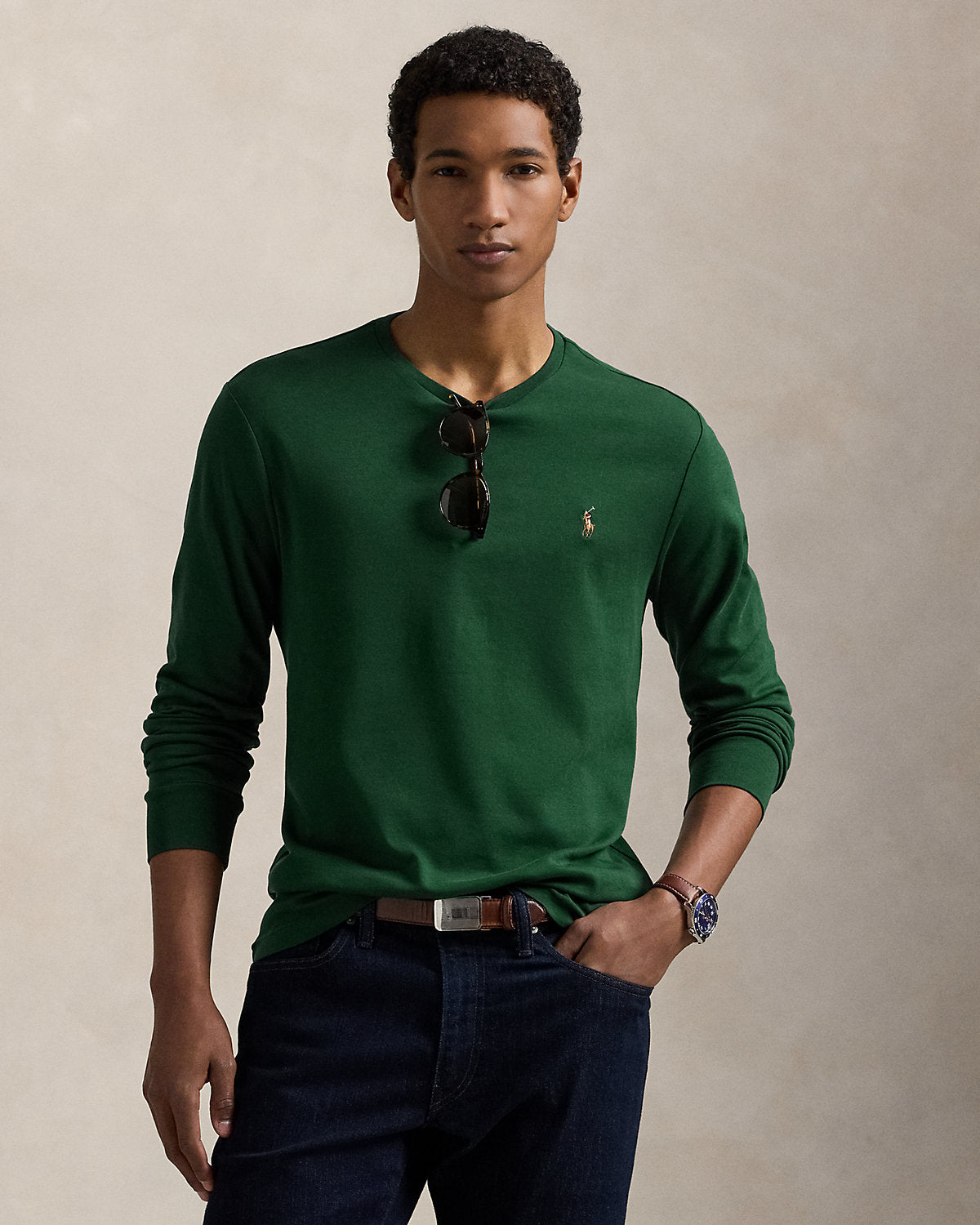 Classic Fit Soft Cotton Crewneck T-Shirt