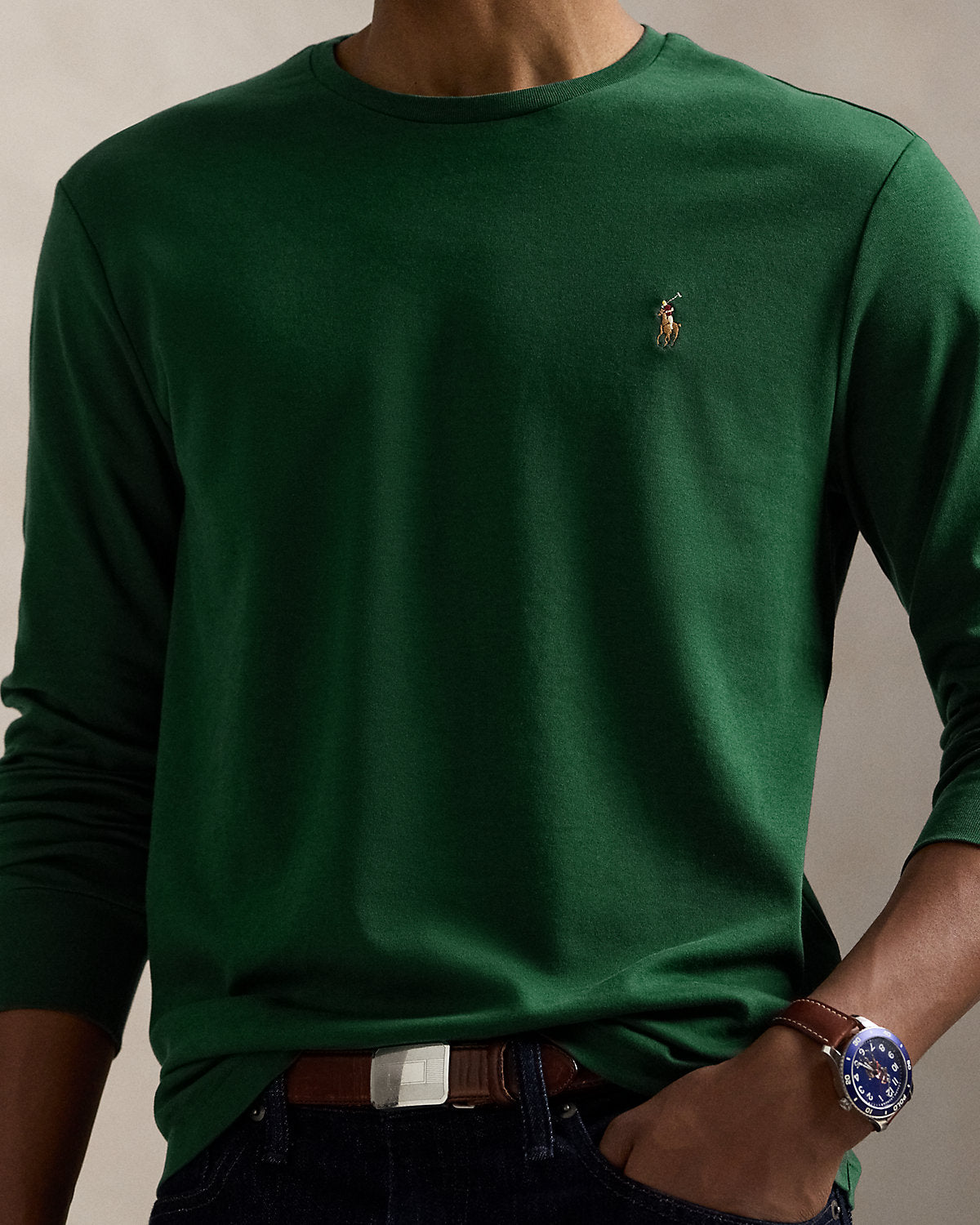 Classic Fit Soft Cotton Crewneck T-Shirt