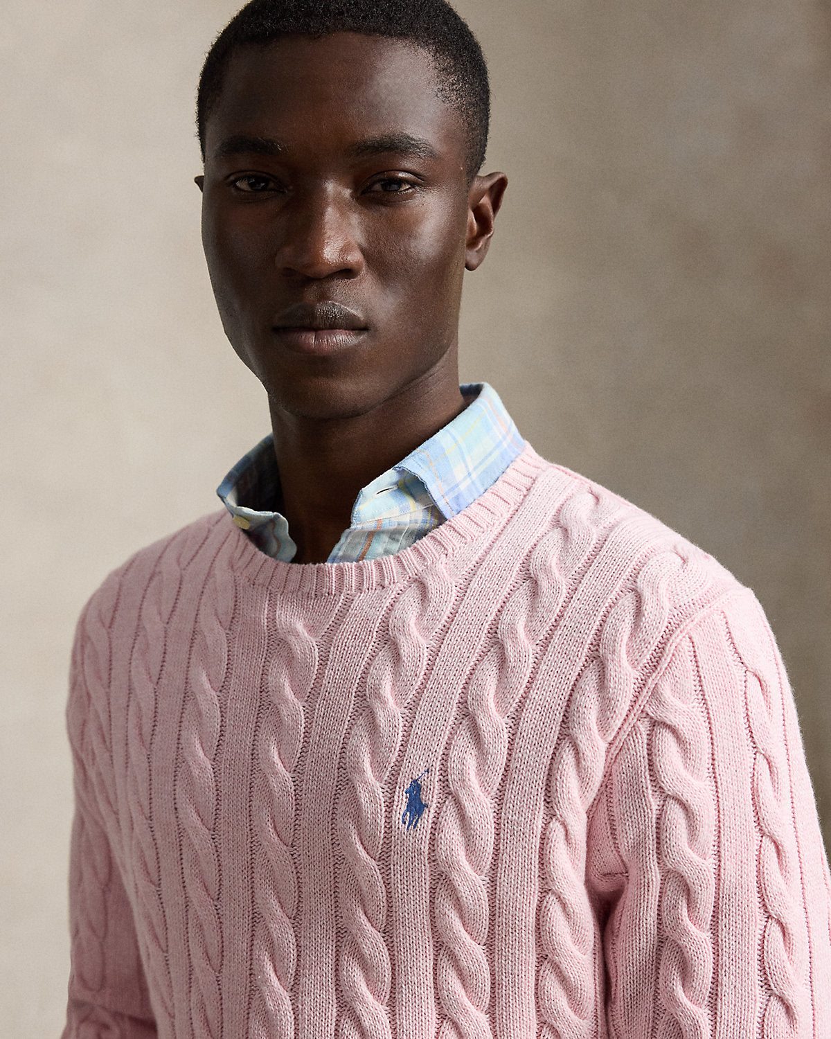Cable-Knit Cotton Sweater