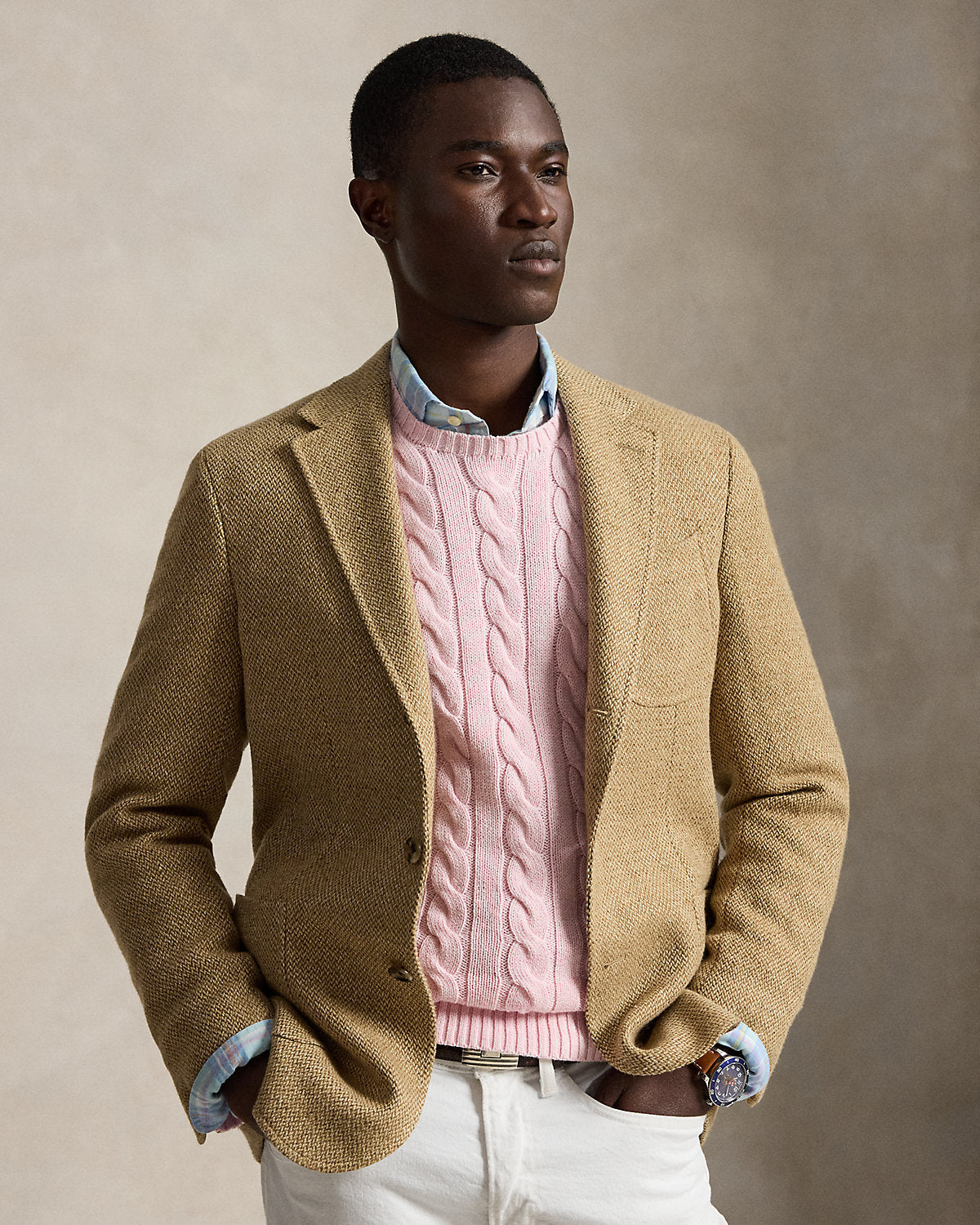 Cable-Knit Cotton Sweater