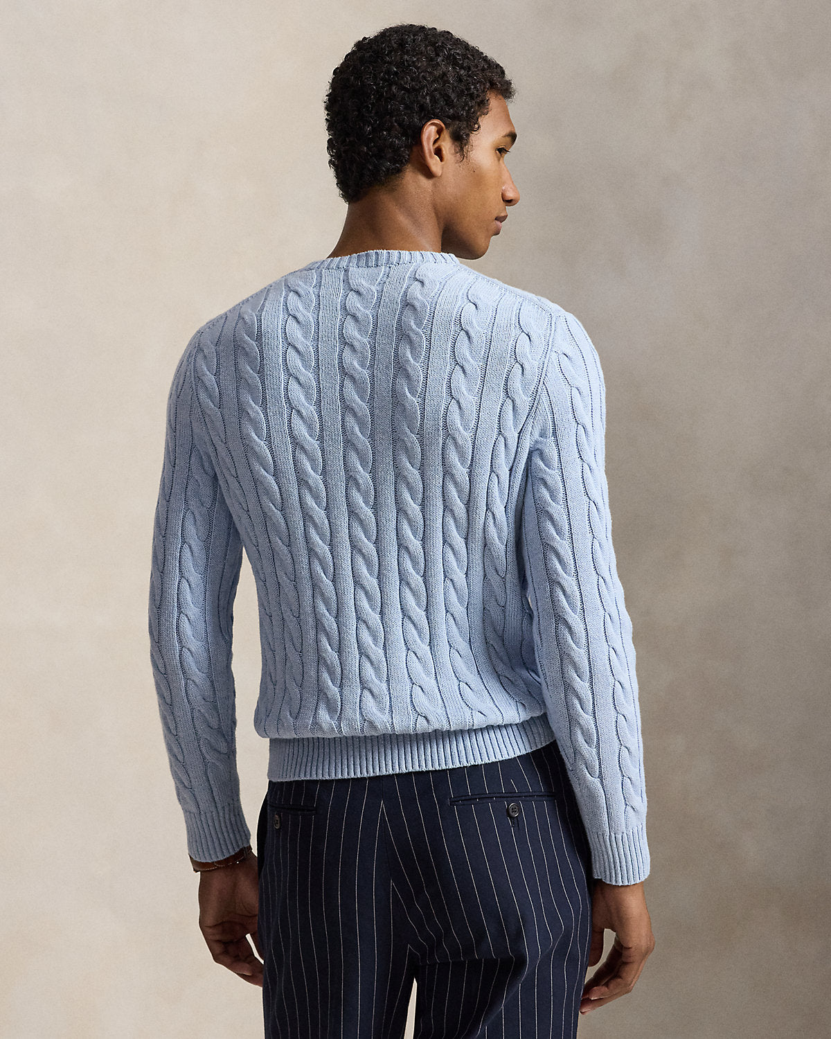 Cable-Knit Cotton Sweater