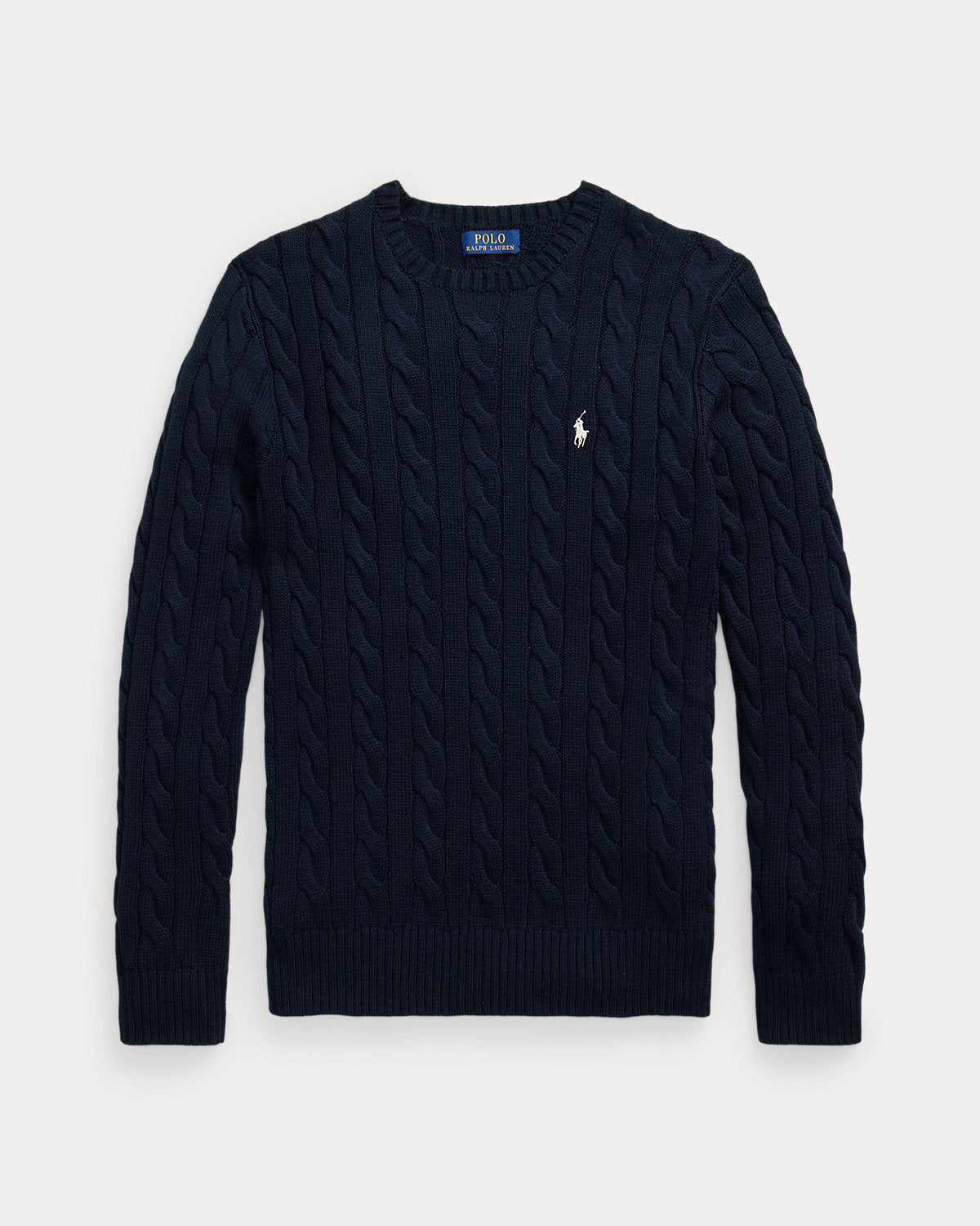 Cable-Knit Cotton Sweater