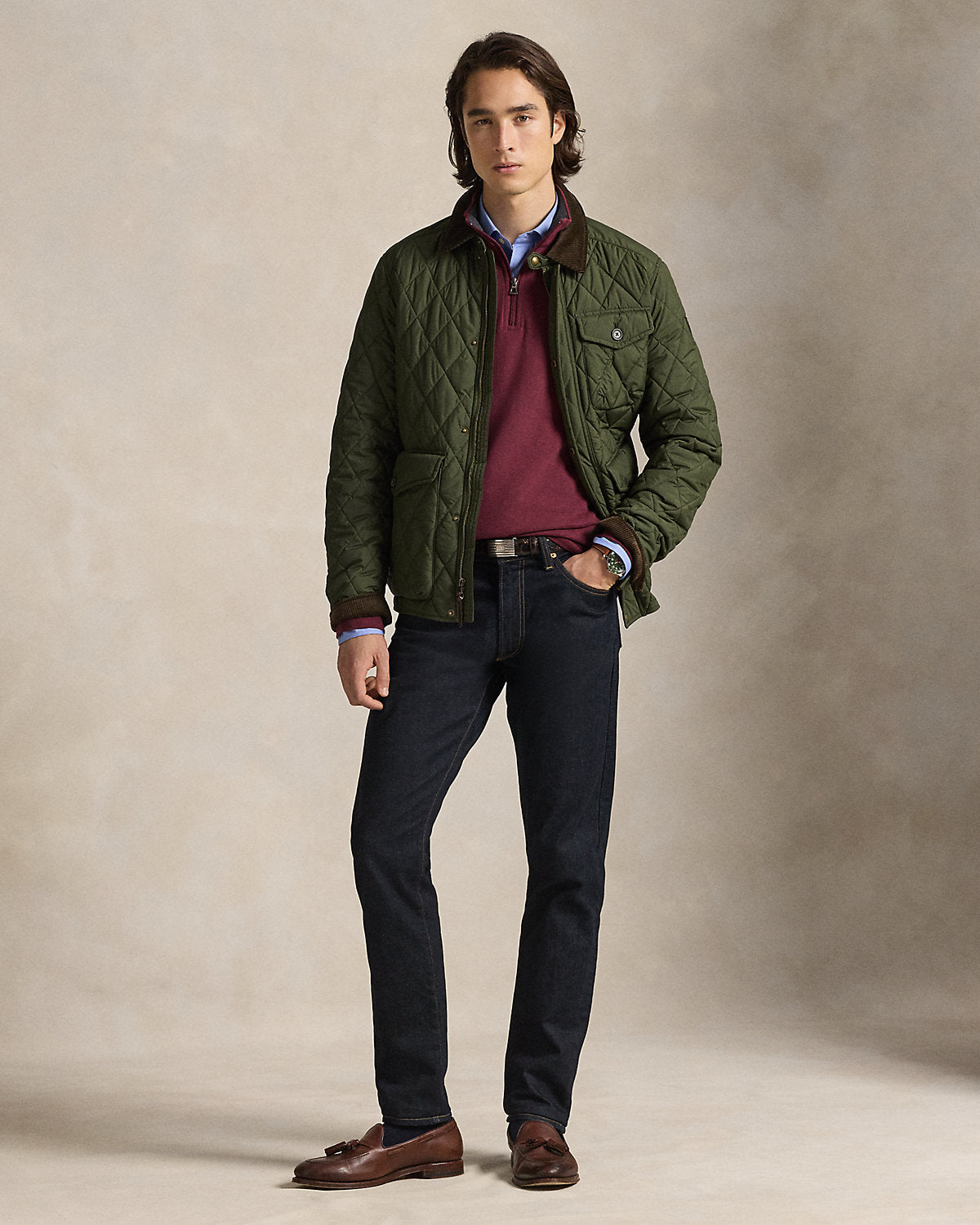 Luxury Jersey Quarter-Zip Pullover