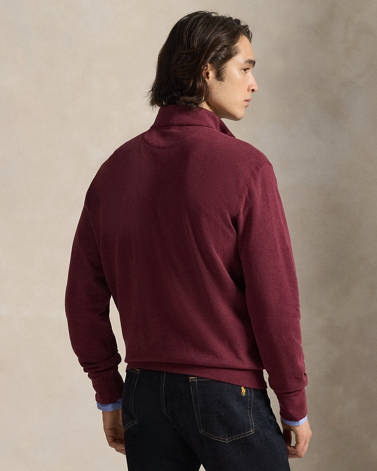 Luxury Jersey Quarter-Zip Pullover