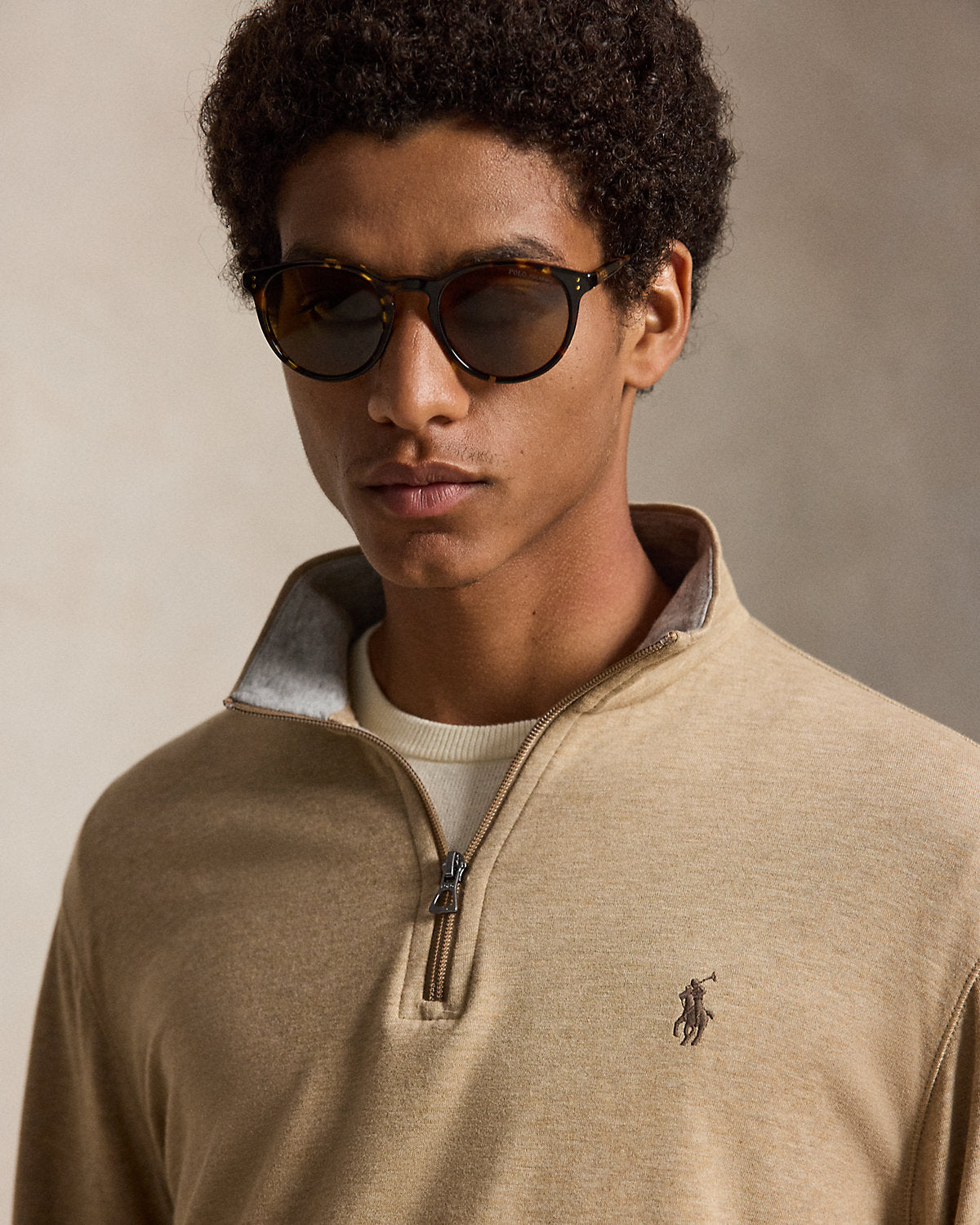 Luxury Jersey Quarter-Zip Pullover