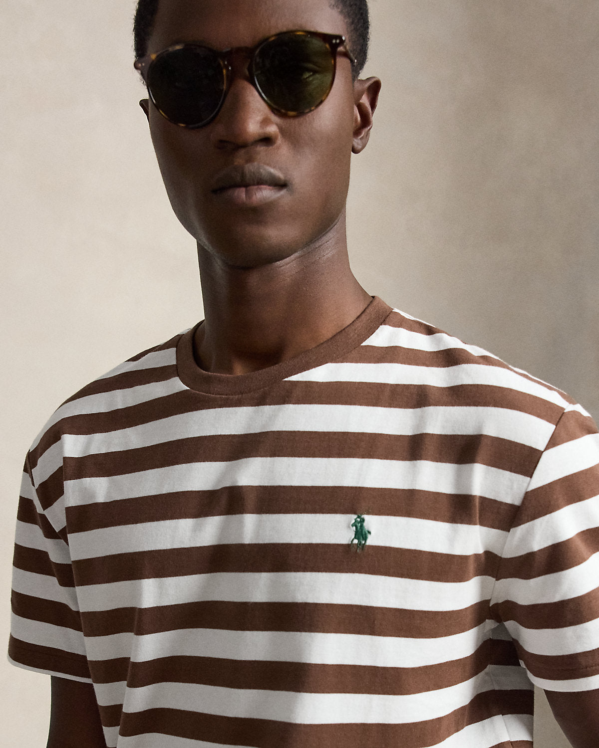 Classic Fit Striped Jersey T-Shirt