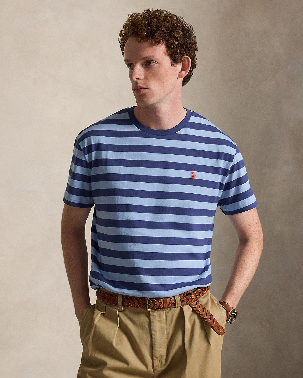 Classic Fit Striped Jersey T-Shirt