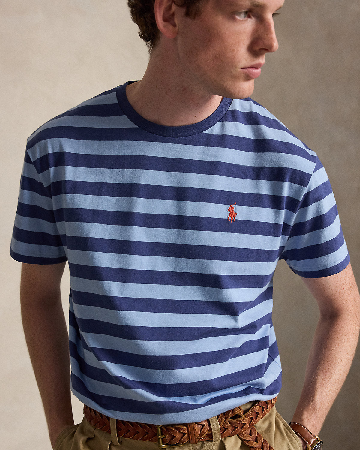 Classic Fit Striped Jersey T-Shirt