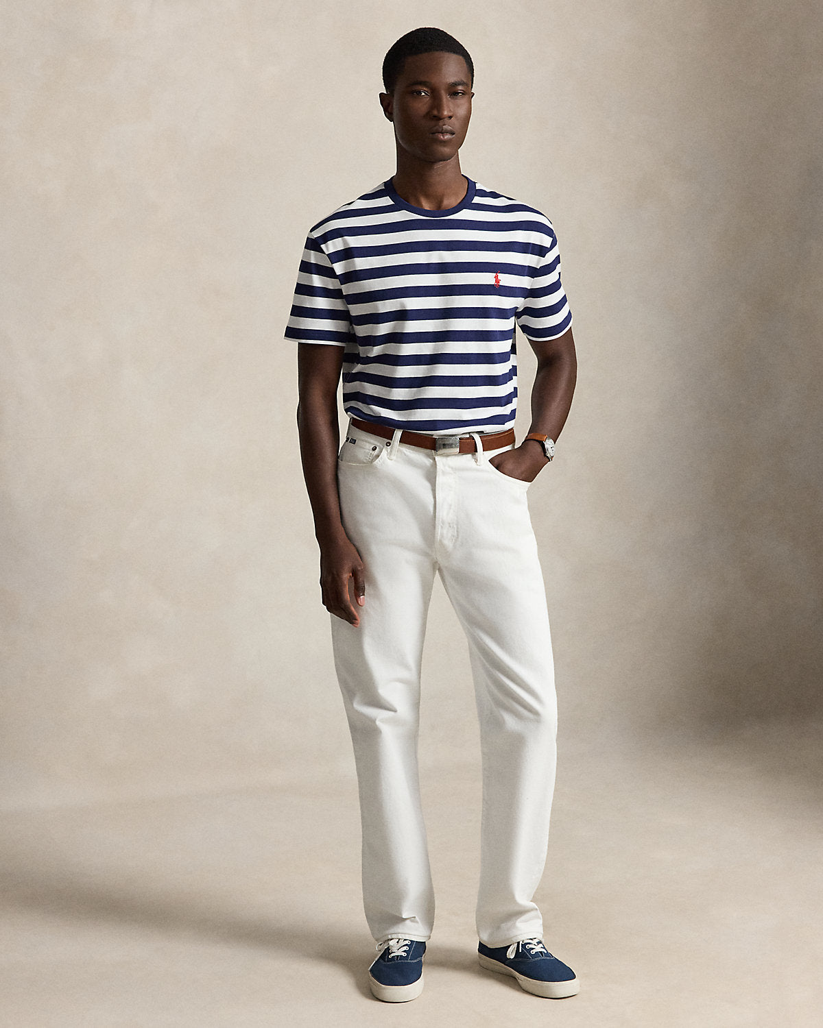 Classic Fit Striped Jersey T-Shirt