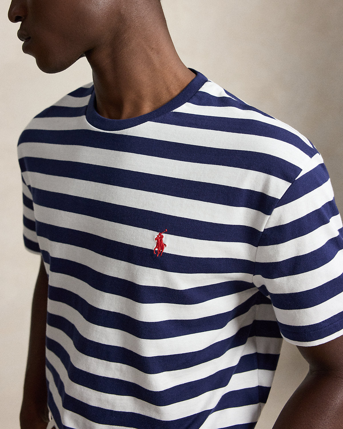 Classic Fit Striped Jersey T-Shirt