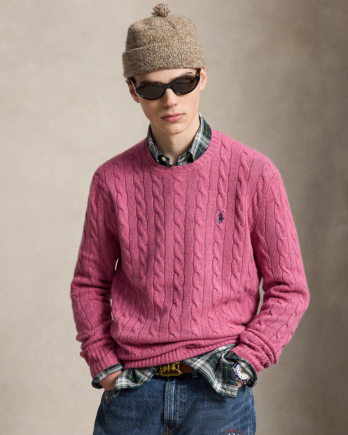 Cable-Knit Wool-Cashmere Sweater