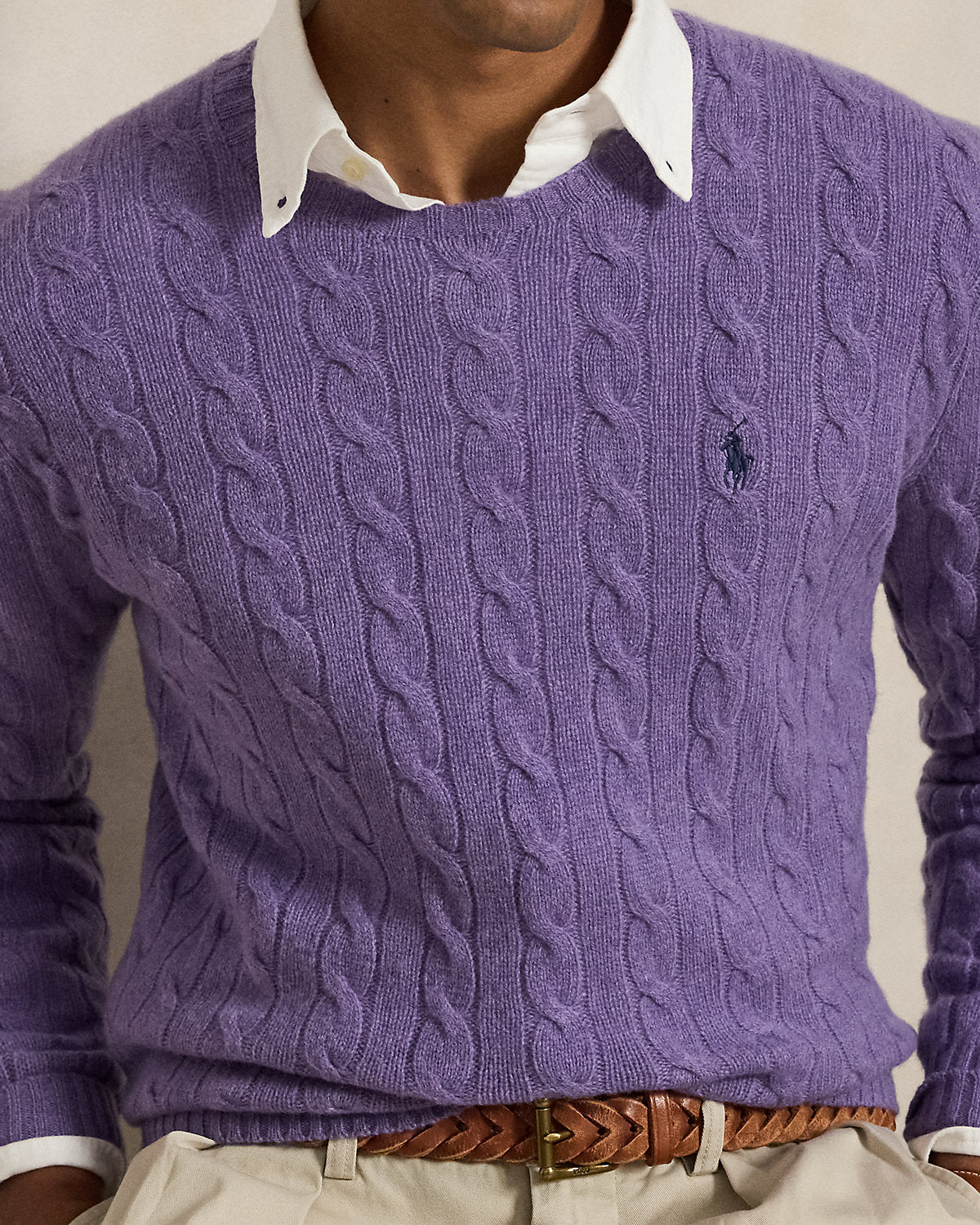 Cable-Knit Wool-Cashmere Sweater