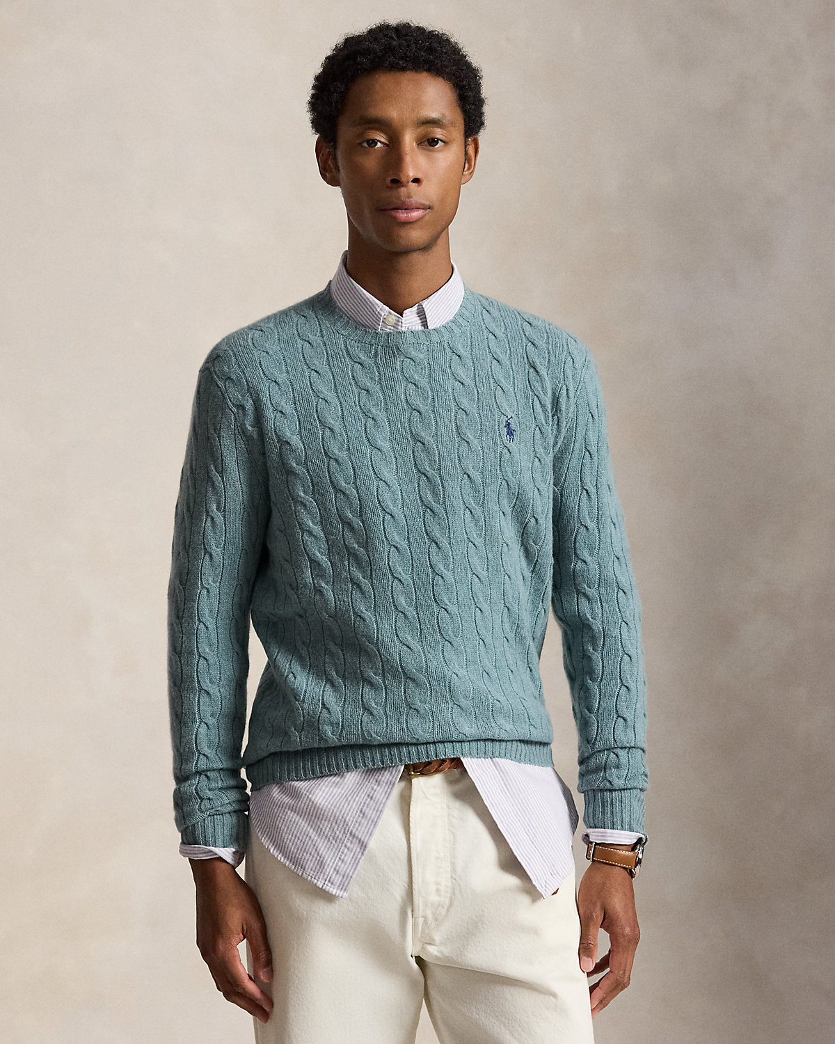 Cable-Knit Wool-Cashmere Sweater